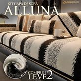 [Pague 1, Leve 2] Capa de Sofá Alluna (Conforto Luxuoso Que Te Abraça!) + BRINDE: 2 Fronhas