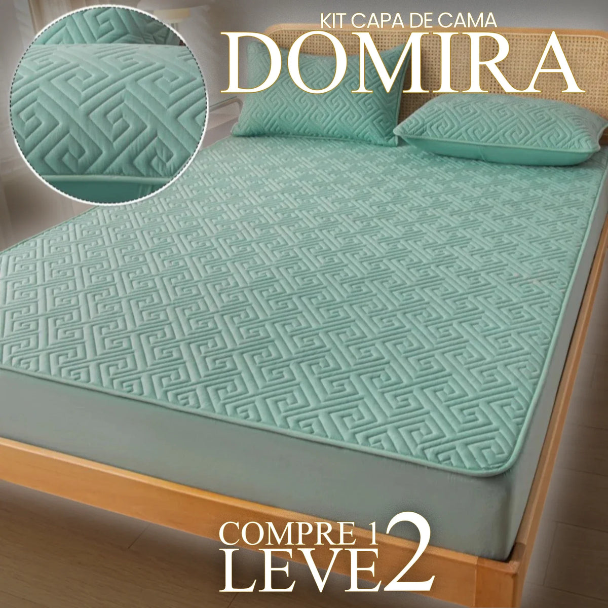 [Pague 1, Leve 2] Capa de Cama Dormira (Aquele Toque de Elegância Que Te Aquece!) + BRINDE: 2 Fronhas