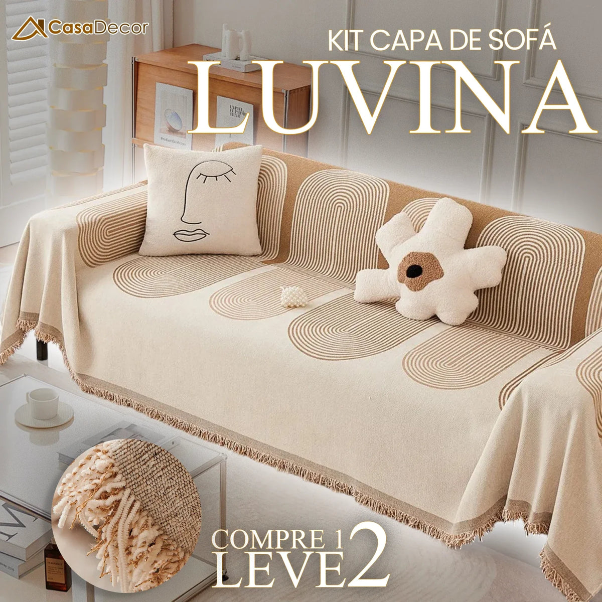 [Pague 1, Leve 2] Capa de Sofá Luvina (Transforme Seu Sofá Em Um Paraíso!)