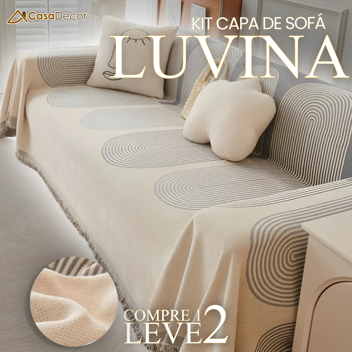 [Pague 1, Leve 2] Capa de Sofá Luvina (Transforme Seu Sofá Em Um Paraíso!)